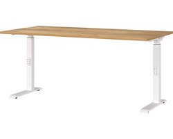 Germania Downey 160 cm Eiken / Wit Zit Sta Bureautafel
