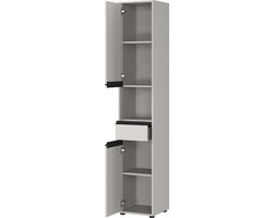 Germania Lemont Steengrijs Badkamerkast Slim H181 cm