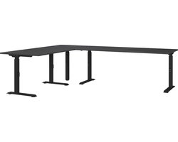 Germania Mailand Grafiet Zit Sta Hoekbureau 260 x 200 cm