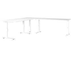 Germania Mailand Wit Zit Sta Hoekbureau 260 x 200 cm
