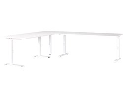 Germania Mailand Wit Zit Sta Hoekbureau 260 x 220 cm
