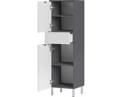 Germania Mauresa Badkamerkast Large Wit / Grijs