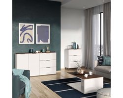 Germania - Nachtkastje - GW-California - 41x40x60 - kasjmier - en - walnootkleurig