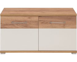 Germania-Schoenenkast-Topix-96x40x50,4-cm-wit-en-eikenkleurig