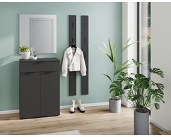 Germania Stanton Grafiet Spiegel 75 x 80 cm