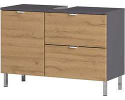 Germania-Wastafelonderkast-GW-Mauresa-34x80x56-cm-grafiet-eikenkleurig