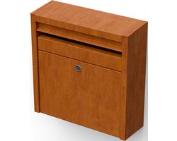 Geroba Wandbrievenbus Seina cortenstaal - 410 x 135 x 400 mm