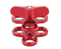 Geschikt voor Aluminium drievoudige klembevestiging voor duikcamera's, vlindercamera's, clipbevestiging, arm voor verlichting
