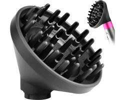 Geschikt voor Opzetstuk geschikt voor Dyson Haarstyler - Haardroger Föhn Diffuser, Universeel Stereotype Haar Hoofd - Geschikt voor Airwrap Styler HS05 HS03 HS01-converter - Zwart
