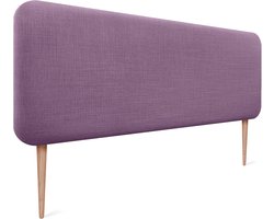 Gestoffeerd Hoofdbord - Bedombouw Lila - Slaapkamer Decoratie - Natuurlijk Linnen - 135cm Breed - Lila