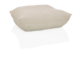 Gestoffeerde hocker / voetenbank Sitzolo Podi ribstof beige hjh LIVING