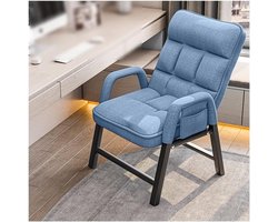 Gestoffeerde loungestoel - Comfortabele fauteuil - Ontspannen zitten - Met handige zijzakken - 100 cm hoog - Modern neutraal