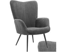 Gestoffeerde Oorfauteuil in Scandinavische Stijl - Ergonomisch en Luxe Voor Woonkamer en Slaapkamer