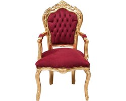 Gestoffeerde Relaxstoel voor Woonkamer - Armleuning Fauteuil en Slaapstoel - Houten Stoel