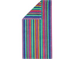 Gestreepte Handdoek 70x140 cm - Luxe Katoenen Badhanddoek in Multicolor Design