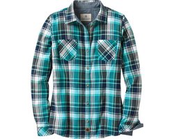 Gestreepte of Effen Flanellen Blouse voor Dames - Getailleerd en Lange Mouwen