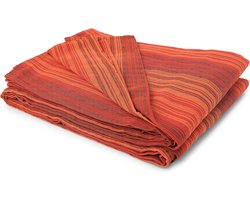 Gestreepte Sprei voor Frans Bed - 220 x 260 cm - Ademend Katoen - Perfect voor Lente en Zomer