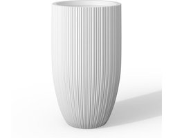 Getextureerde Beton Plantenbak 24 inch Hoog - Moderne en Duurzame Tuinaccessoires