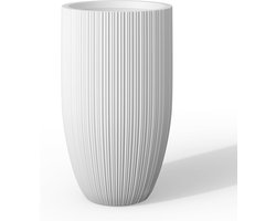 Getextureerde Beton Plantenbak 24 inch Hoog - Moderne en Duurzame Tuinaccessoires