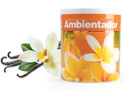Geur gel Vanille geur - 95 gram - geur blikje - 6 x 7 cm - auto/interieurparfum/luchtverfrisser