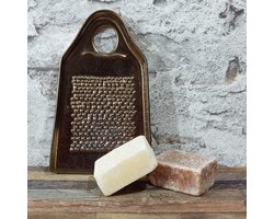 Geurblokjes Set - 2 Amberblokjes Amber en Cashmere, Keramiek rasp oud goud - BijJolan - Giftset - Cadeautip
