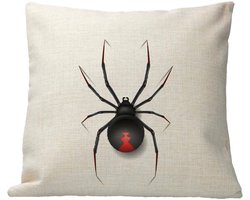 Geurfruit - Kussen - Design - Insect - Spin - Linnen - Kleurvast - inclusief vulling