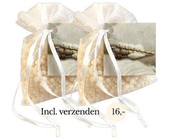 Geurparels 2x 'Boles d'olor Cashmere' - Inclusief verzenden - Geurkorrels - Geurzakje - Geurbuiltjes - Geurbuiltje - Geurverfrisser - Luchtverfrisser - Verfrisser - Parfum - Frisse geur - Hanger - Kledingkast - Kleding - Kast - Créme