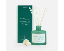 Geurstokjes 'happiness looks good on you' - Parfum - De Beste Mama - Omdat je het verdient - De Liefste Mama - Cadeauset - Moederdag - Geschenk - Cadeau - Zen - Zelfliefde - Moment van Rust - Me-time - Badkamer - Geschenk - Set - Cadeau - Inspiratie