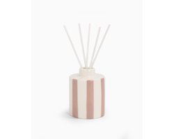 Geurstokjes Keramiek Creme Beige Streep | Stationery & Gift