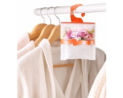 Geurzakjes Garderobe – Set van 4 Roos – Hangende Wardrobe Sachets – Motwerend & Schimmelwerend – Langdurige Bloemengeur – Voor Kast, Auto & Slaapkamer