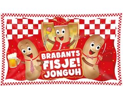 Gevel vlag Brabants fisje 90 x150 cm.