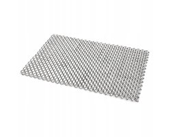 Gevlochten metalen deurmat 34x52cm - duurzaam en stijlvol