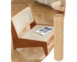 Gevlochten Rotanweefsel - Licht PE Rotan - 200 x 35 cm