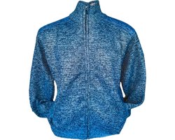 Gevoerd vest SIZE XL ,teddy gevoerd ,kleding,heerlijk zacht en warm ,kado ,kleur blauw gemêleerd .