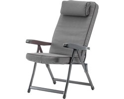 Gevoerde Ligstoel voor Binnen en Buiten - Comfortabele Stoel in Grijs