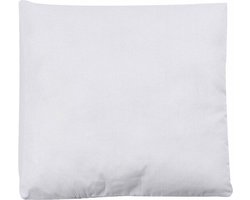 Gevuld Kussen - Wit Kussen - DIY Hobby Kussen - Knutselmateriaal Kussen - Decoratiekussen Voor Handwerk - Zacht Kussen Voor Decoratie - Decoratief Wit Kussen - 24x24cm / 1 Stuk