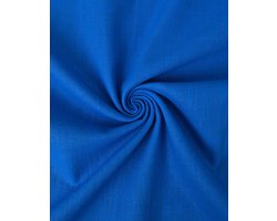 Gewassen Linnen Stof Uni per Meter – Kobalt Blauw – Natuurlijk & Ademend – 100% Linnen – Voor Kleding & Interieur