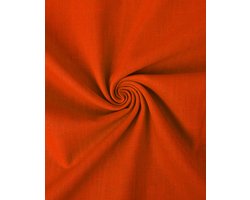 Gewassen Linnen Stof Uni per Meter – Oranje – Natuurlijk & Ademend – 100% Linnen – Voor Kleding & Interieur