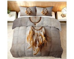 Gewatteerd Dekbed - Dekbed Set - Slaapkamer Decoratie - Omkeerbaar Design - 160 x 200 cm - Veelkleurig