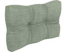 Gewatteerd Palletkussen 60x40x12cm voor Europallets - Zijkussen voor binnen en buiten, Koudschuim vulling, Groene kleur