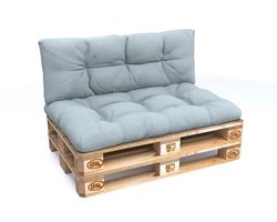 Gewatteerd Palletkussen Set voor Europallets - Kussens voor Bank, Blauw