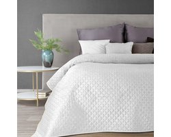 Gewatteerde Bedsprei met Ruitpatroon - Quilt voor het Hele Jaar