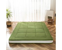 Gewatteerde Japanse Futon Matras - Extra Dikke Vloermatras Voor Comfortabel Slapen - Ademend en Opvouwbaar