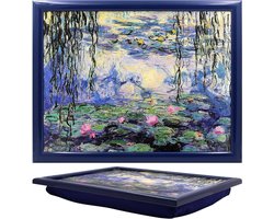 Gewatteerde Lap Tray - Zitzak Dienblad - Ontbijt op bed - Met Zitzak Kussen - 1 stuk - Schilderij Print