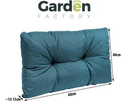 Gewatteerde Palletkussens Hoek en Set - Turquoise