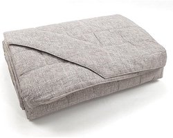 Gewatteerde Sprei - Bedsprei Dekbed - Slaapkamer Decoratie - Steen Patroon - 270 x 270 cm - Grijs