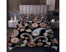 Gewatteerde Sprei - Dekbed Quilt - Slaapkamer Decoratie - Paisley Bohemian Stijl - 170 x 230 cm - Multicolor