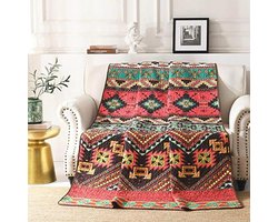 Gewatteerde Sprei voor Eenpersoonsbed - Mexicaanse Stijl, 150 x 200 cm, Zacht & Licht