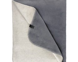 Geweven Fleece-Wohndecke – Luxueuze Doubleface Deken met Stijlvolle siernaad