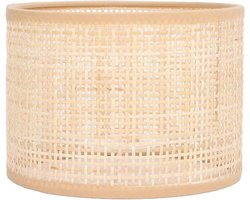 Geweven lampenkap van rotan, mand kroonluchter, trommel lampenkap, plafondhanglamp voor tafel, E27 E14